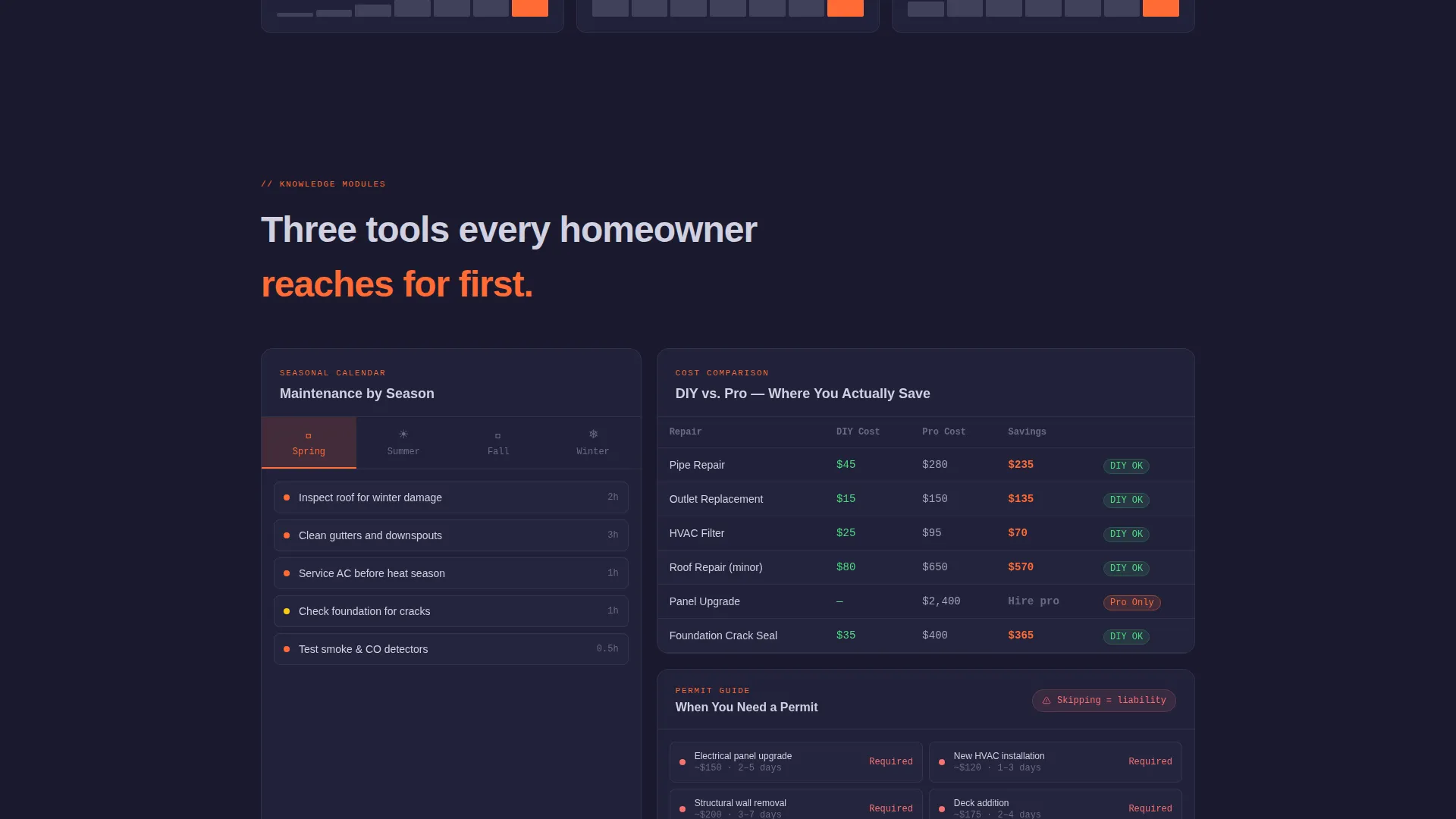 Home Services Knowledge Base Landing Page Template