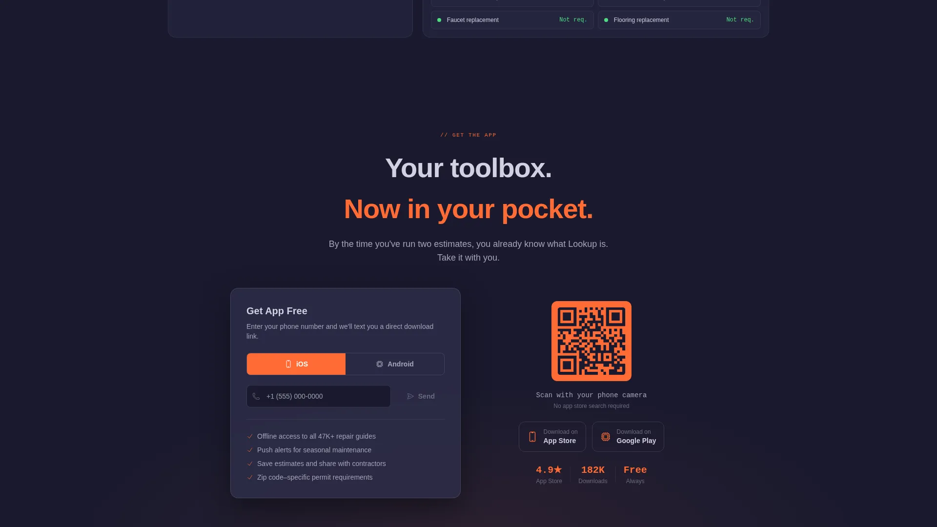 Home Services Knowledge Base Landing Page Template