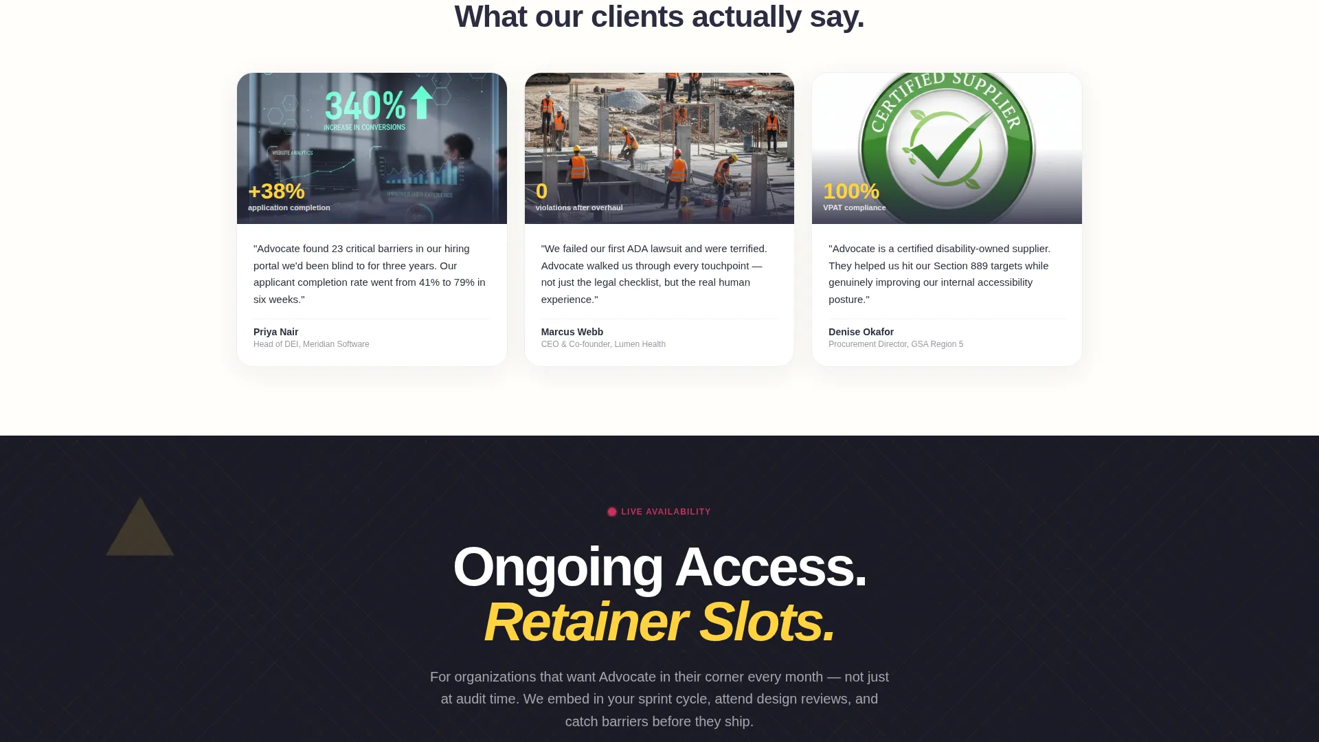 Specialist Disability-Owned Business Pre-Launch & Coming Soon Website Template
