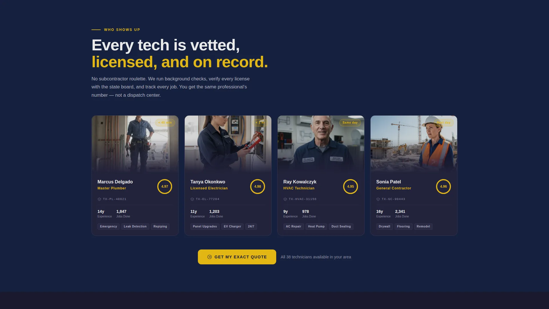 Home Services Landing Page Template