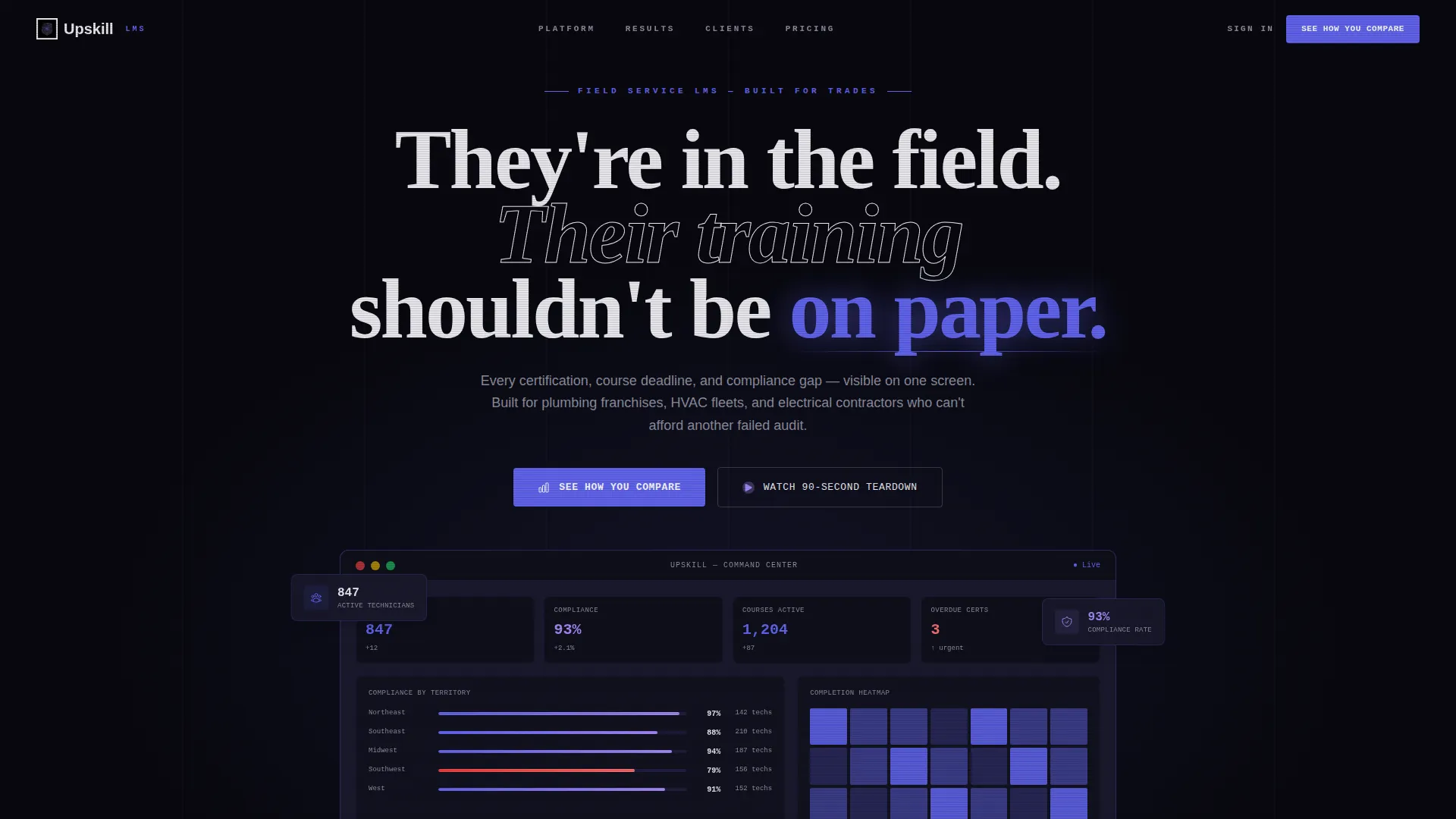 Home Services LMS Landing Page Template