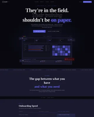 Home Services LMS Landing Page Template