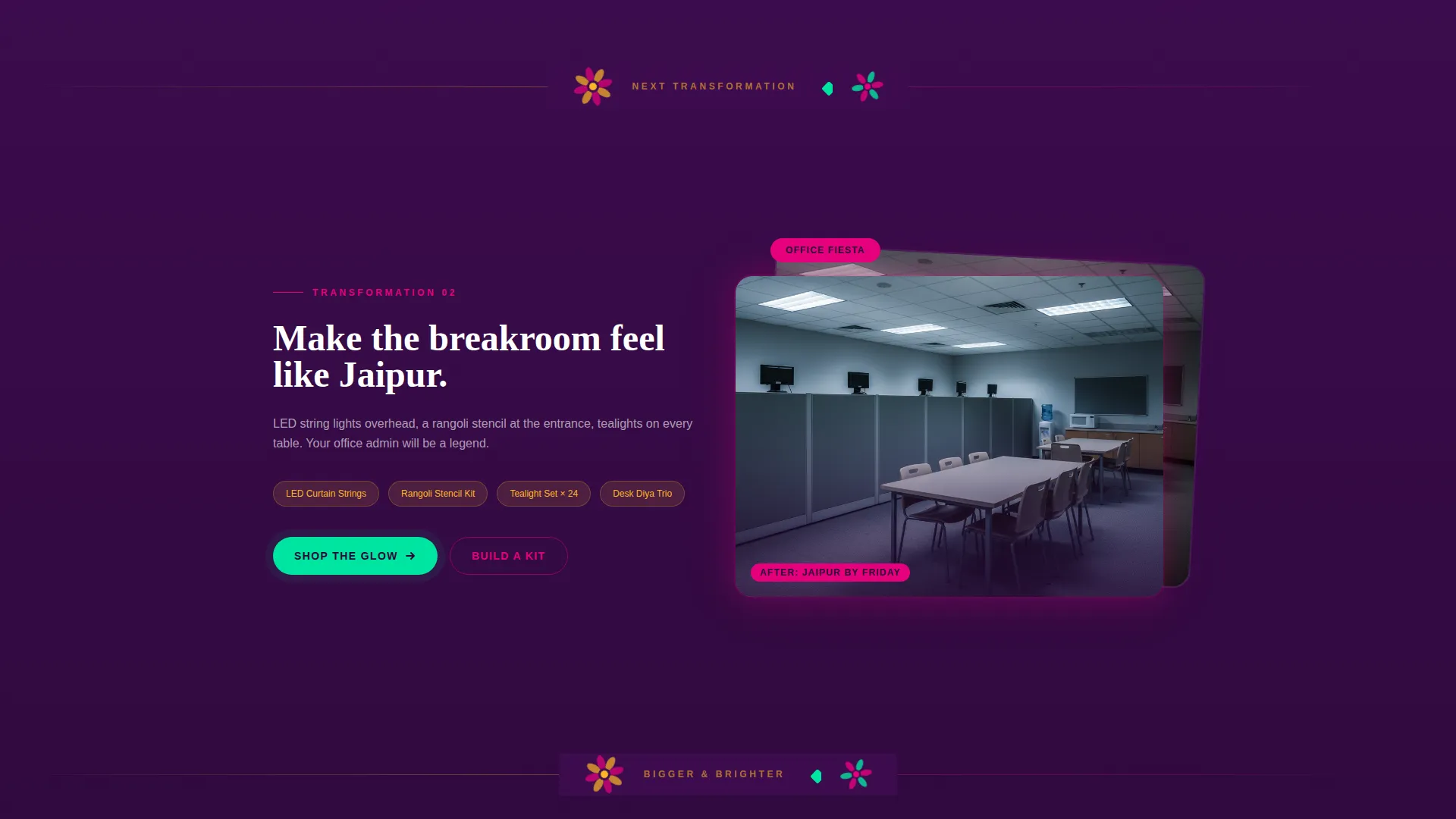 Vibrant Diwali Celebration Landing Page Template