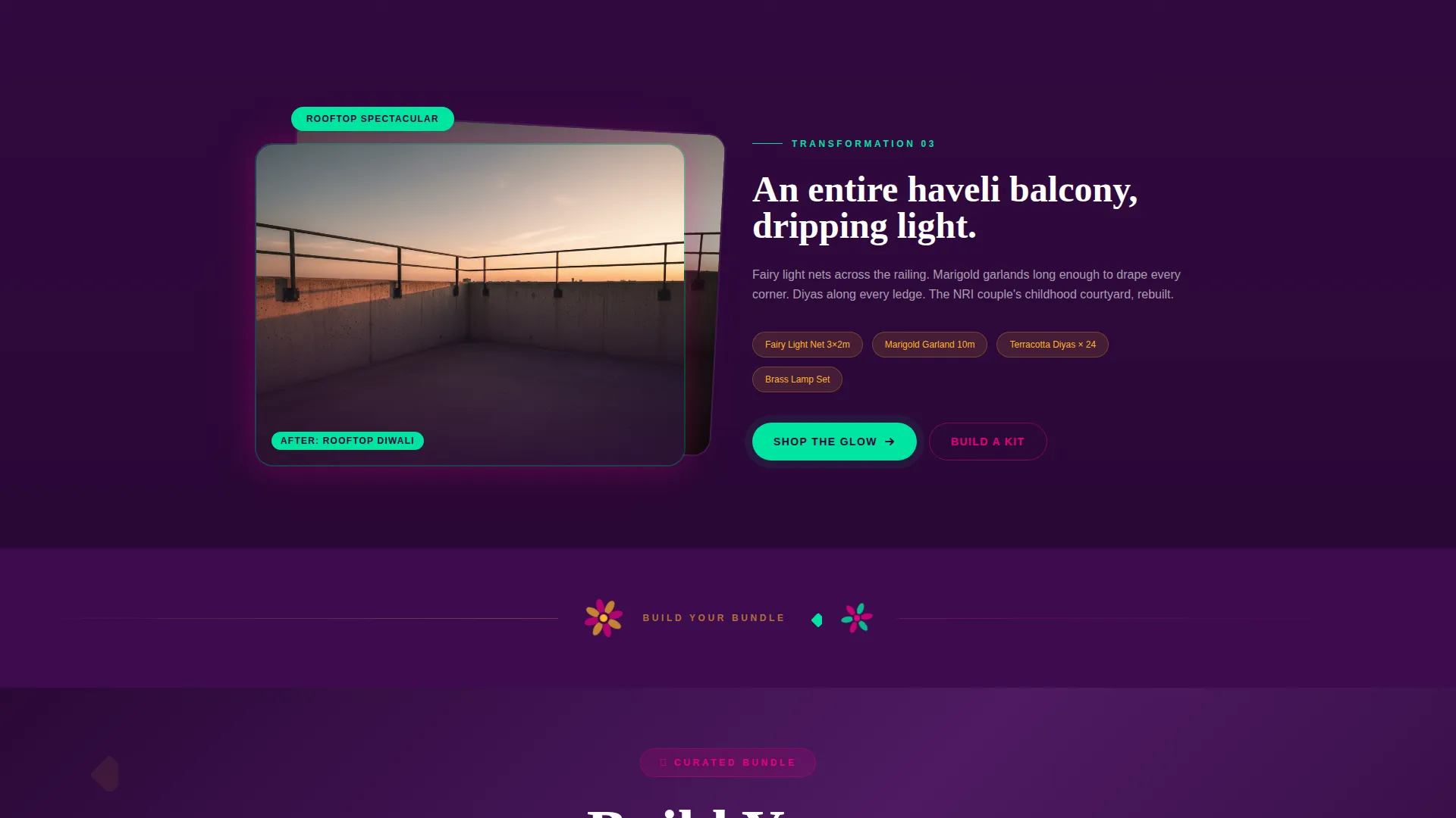 Vibrant Diwali Celebration Landing Page Template