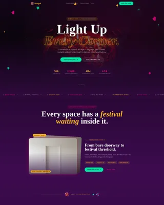Vibrant Diwali Celebration Landing Page Template