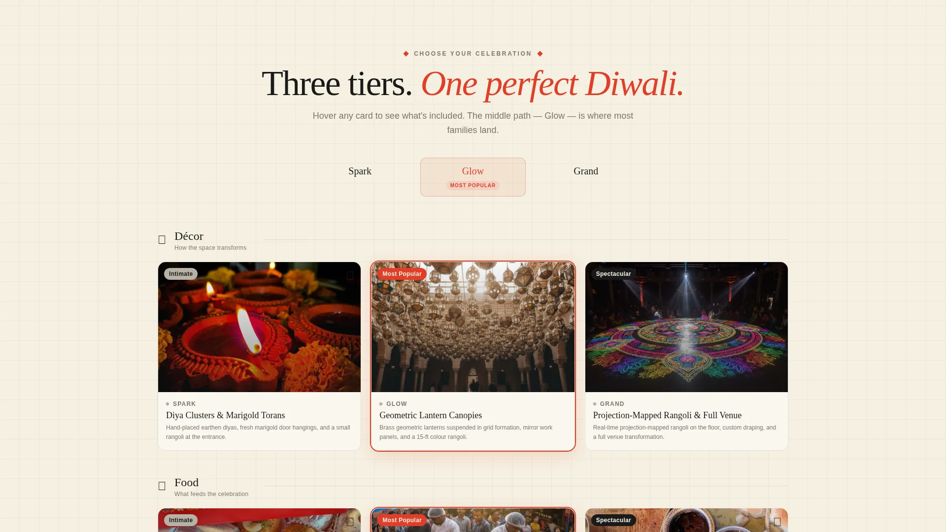 Diwali Business Specialist Booking Website Template