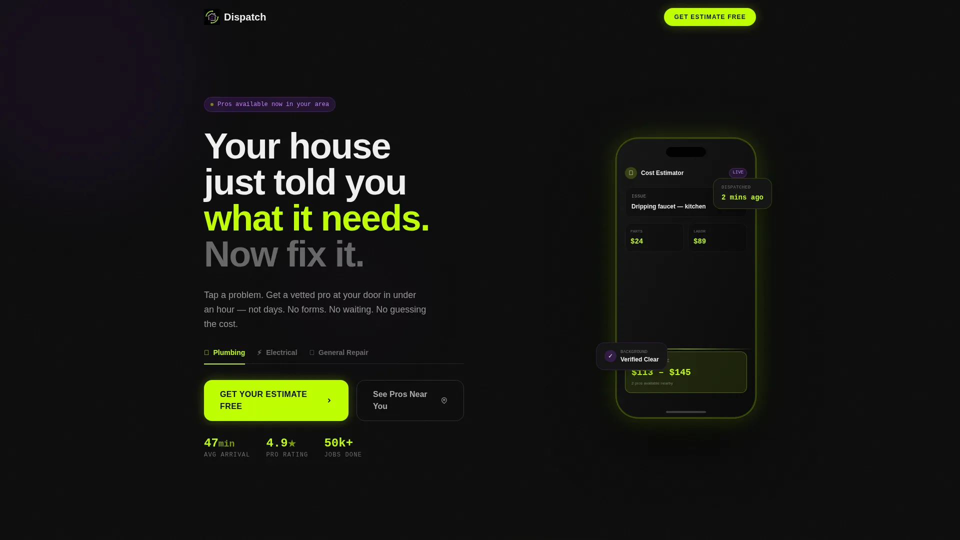 Home Service Landing Page Template