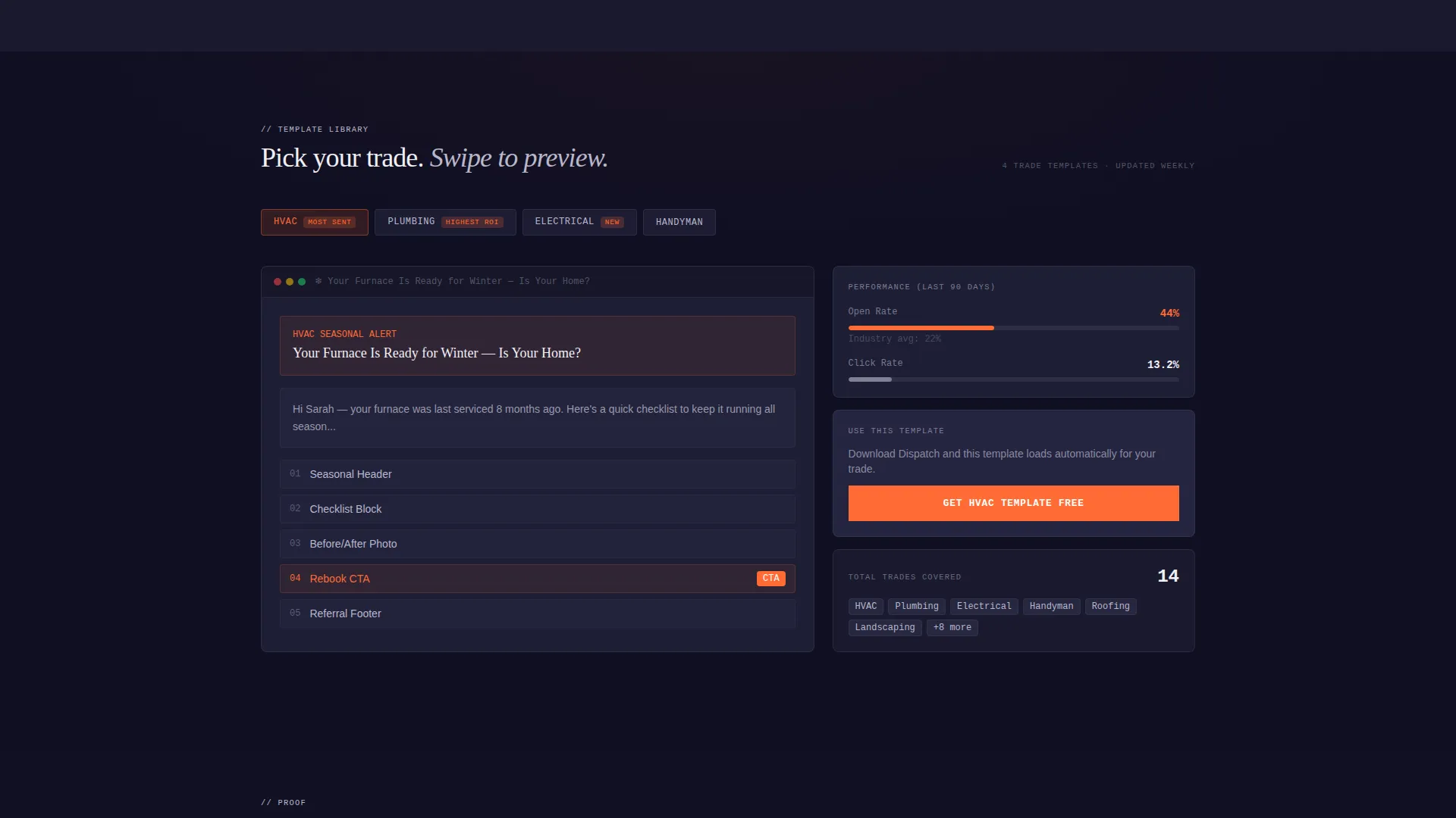 Home Ops Landing Page Template