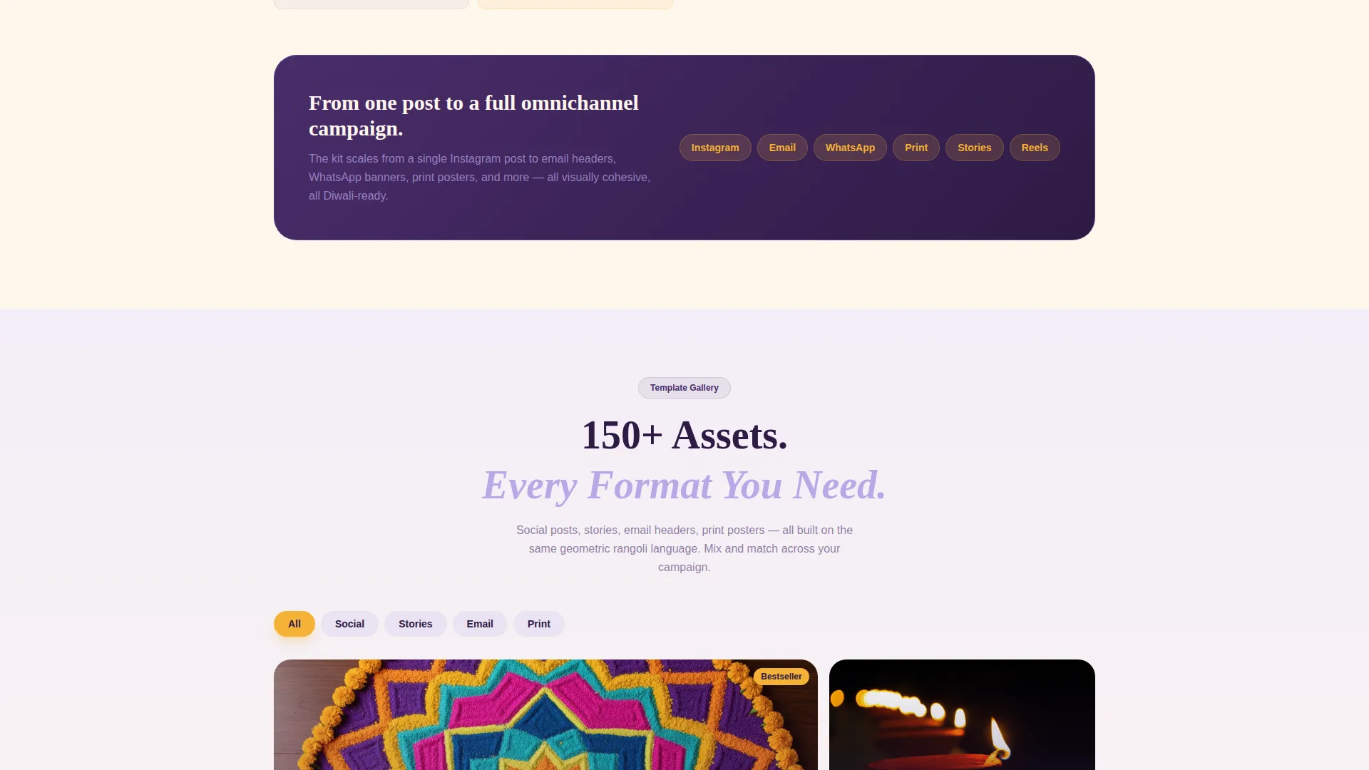 Diwali Business Pricing Website Template