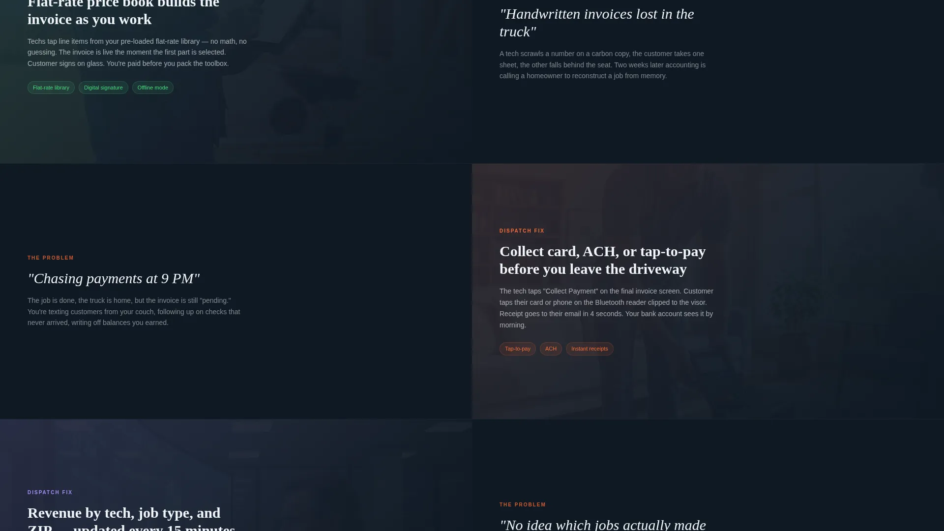 Home Services POS Landing Page Template