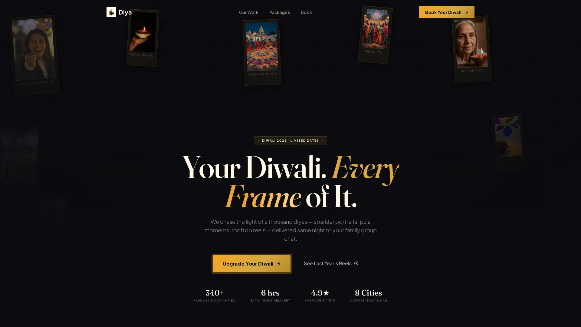 Diwali Business Booking Website Template