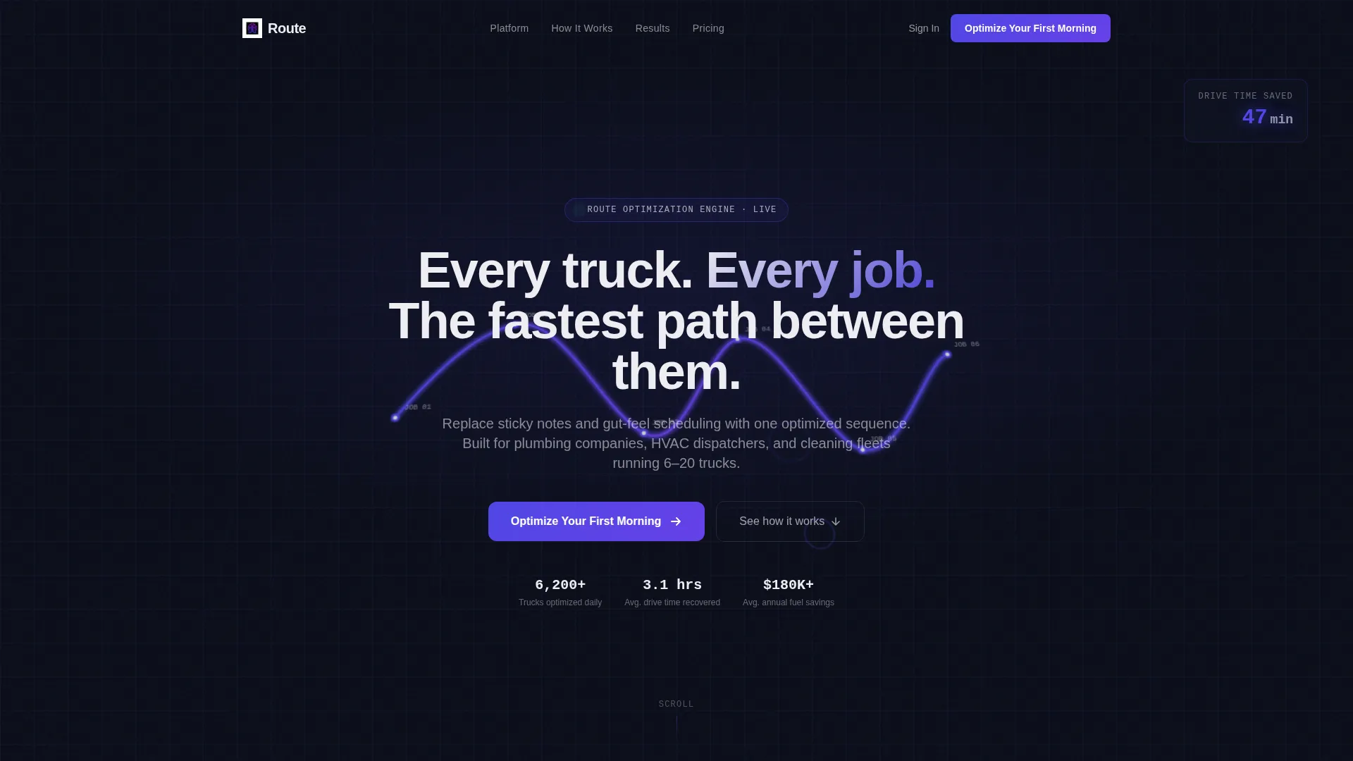 Home Services Dispatch Landing Page Template