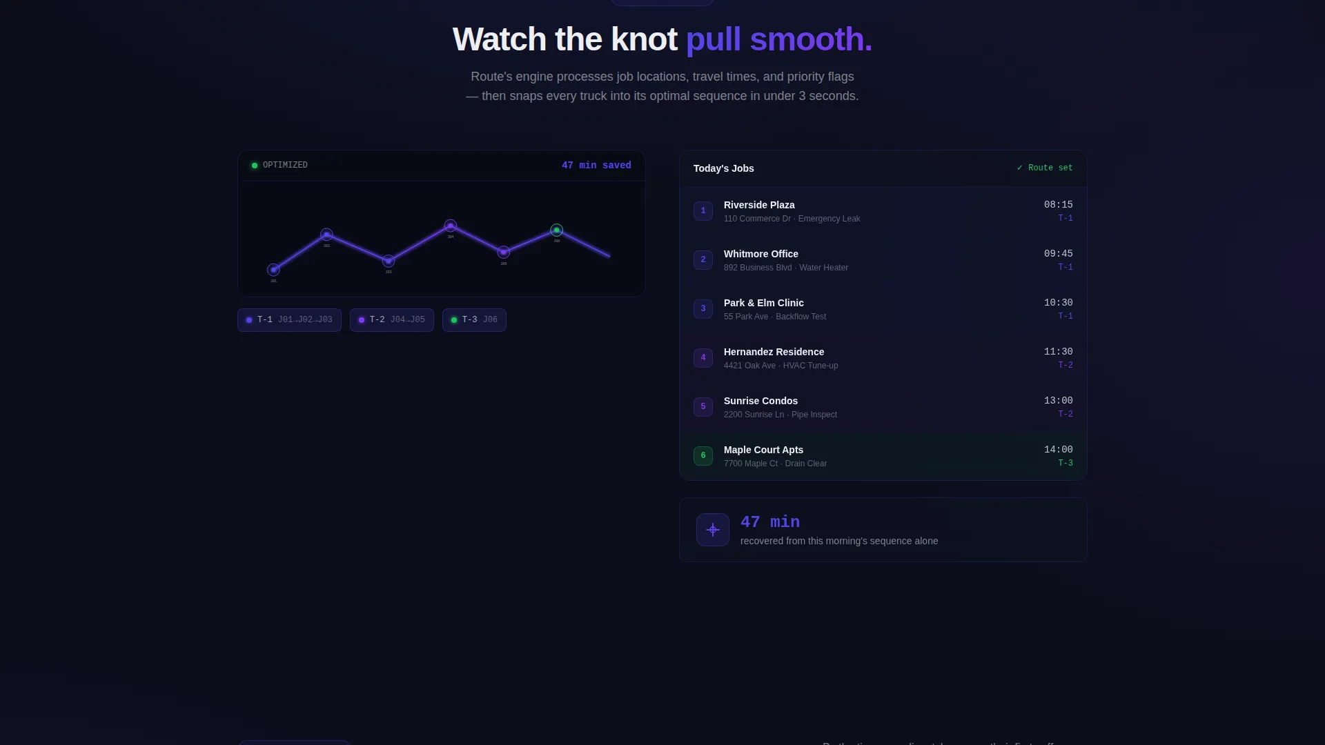 Home Services Dispatch Landing Page Template