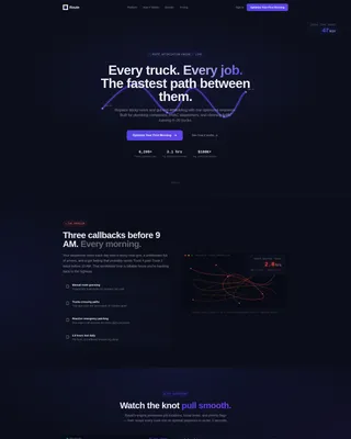 Home Services Dispatch Landing Page Template