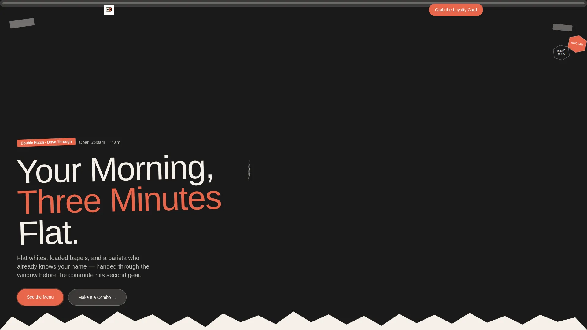 Drive-Through Business Pricing Website Template