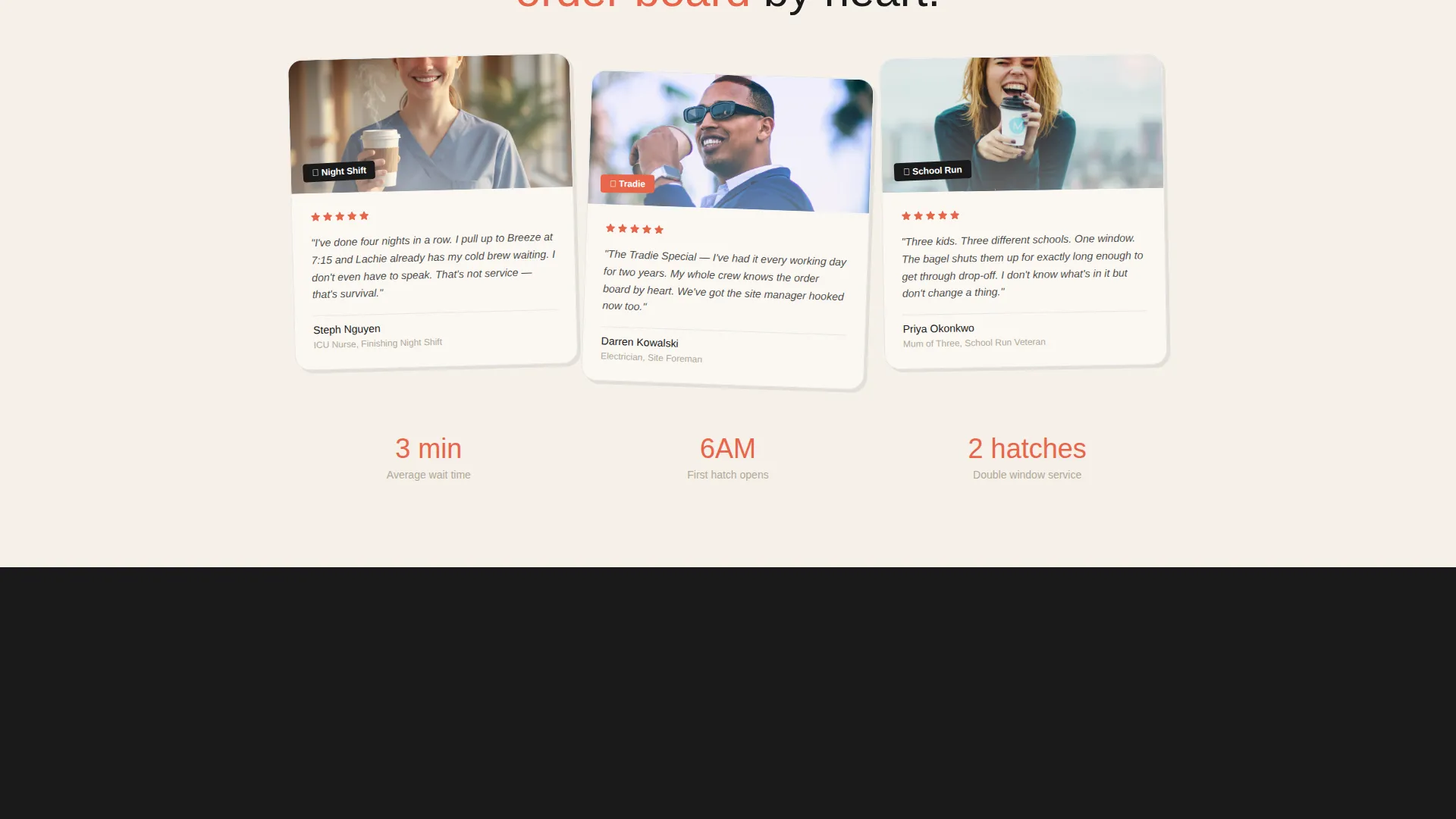 Drive-Through Business Pricing Website Template