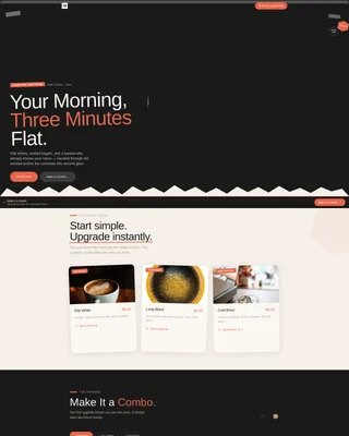Drive-Through Business Pricing Website Template