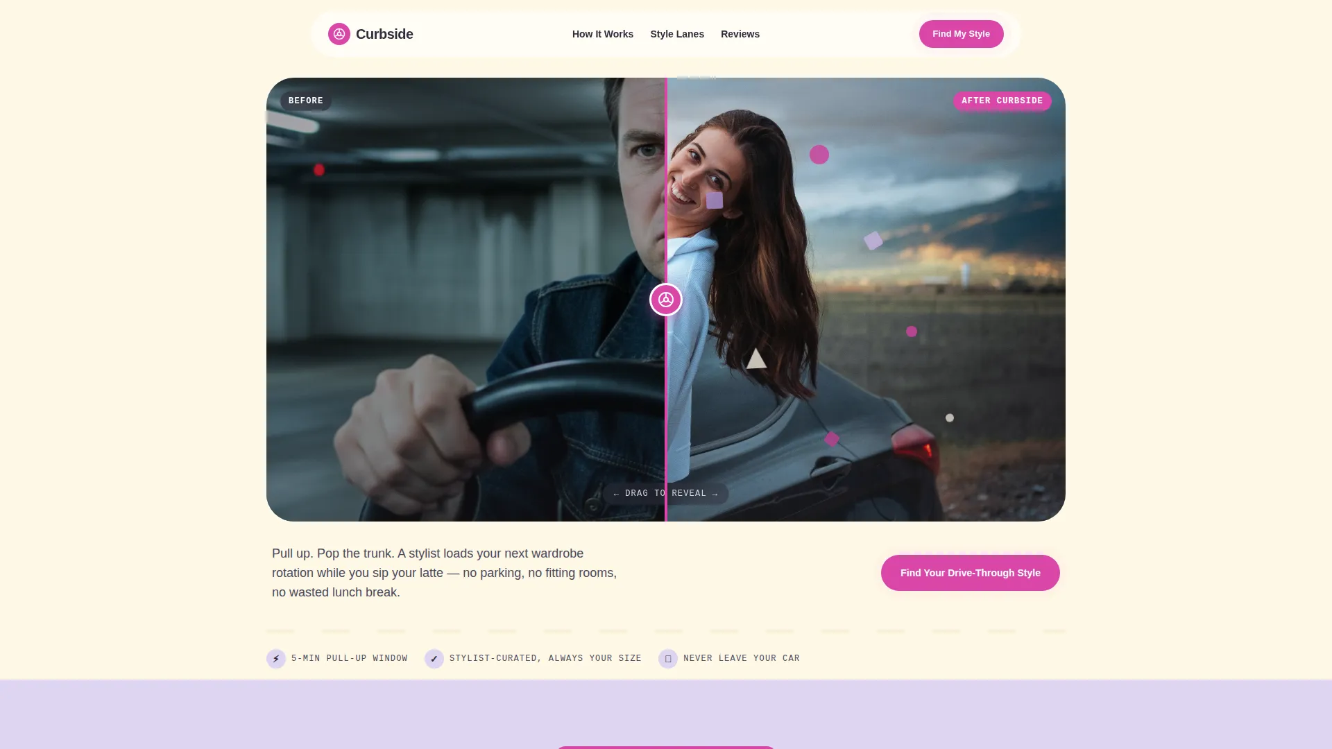 Drive-Through Business Specialist Professional Website Template