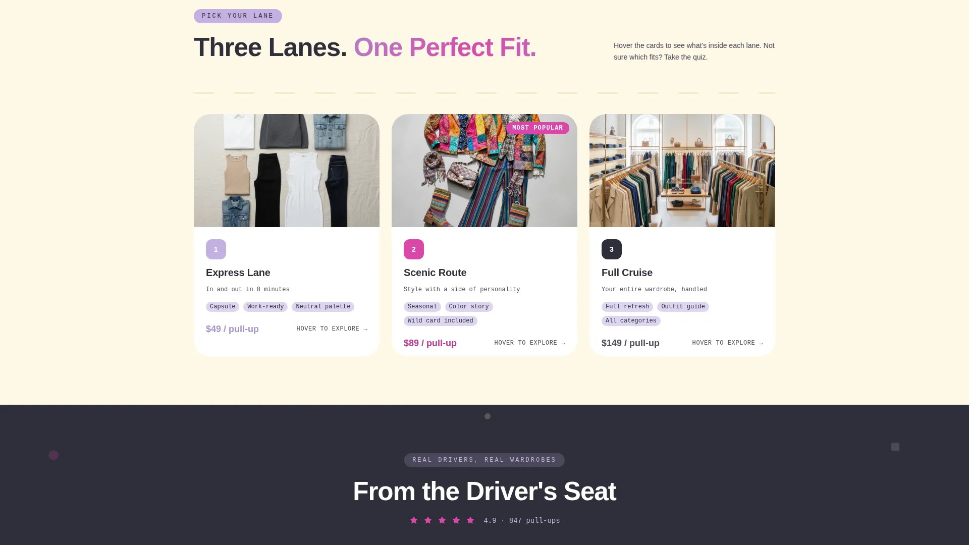 Drive-Through Business Specialist Professional Website Template