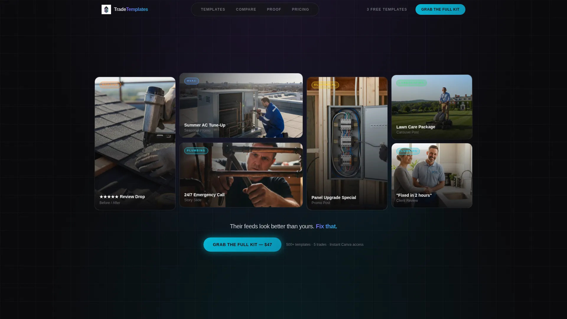 Home Services Social Media Landing Page Template