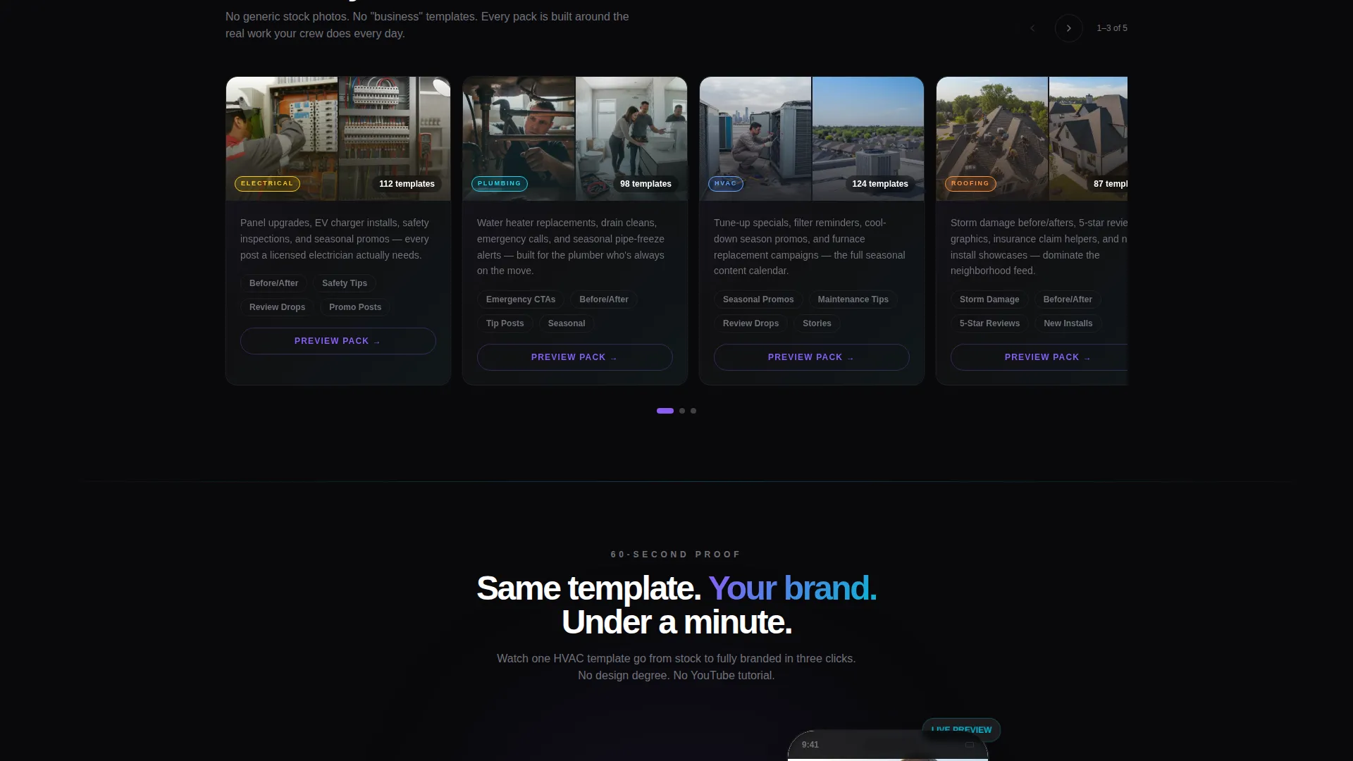 Home Services Social Media Landing Page Template