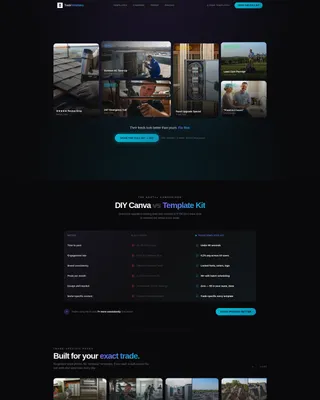 Home Services Social Media Landing Page Template