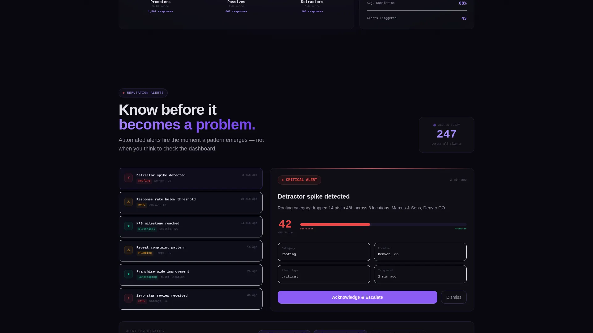 Home Services Feedback Platform Landing Page