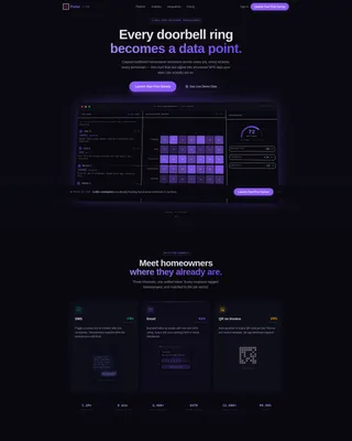 Home Services Feedback Platform Landing Page