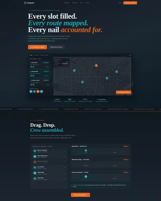 Home Services Volunteer Management Landing Page