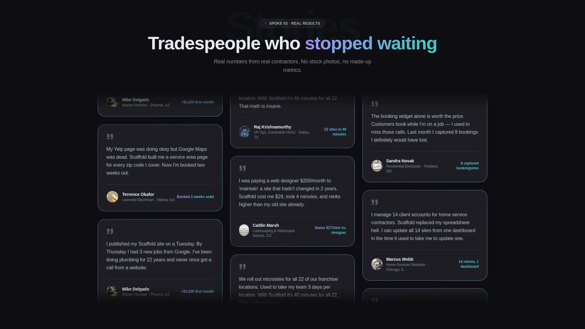 Pro Tradework Landing Page Template