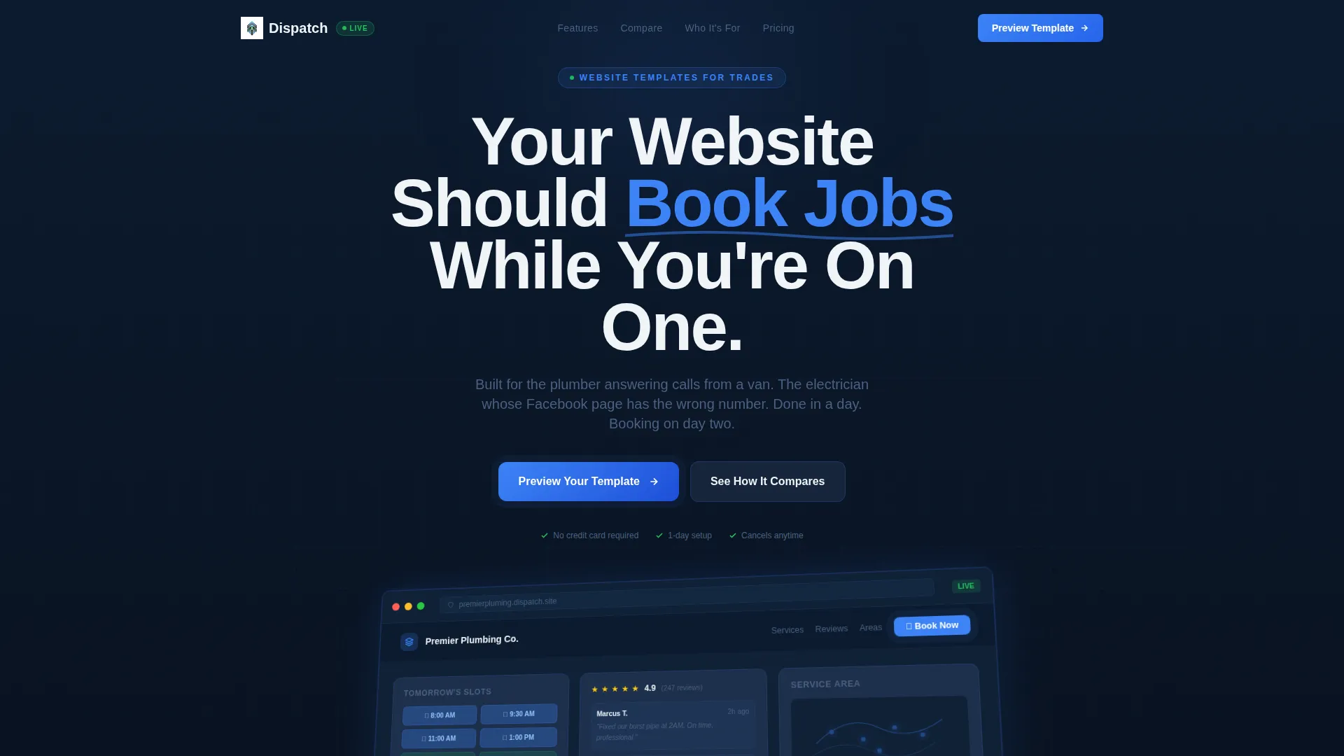 Maintenance Services Landing Page Template