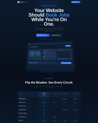 Maintenance Services Landing Page Template
