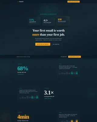 Service Dispatch Landing Page Template