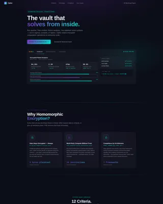 Encryption Security Landing Page Template