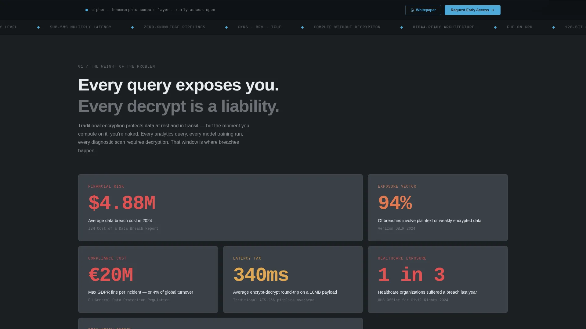 Vault Encryption Landing Page Template