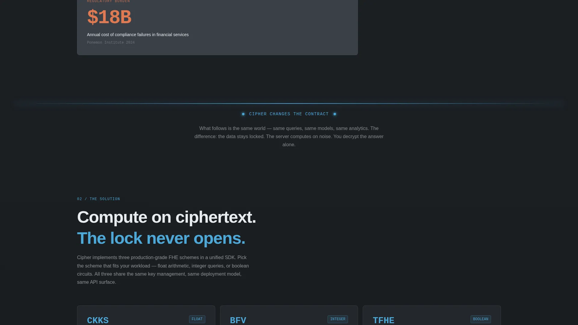 Vault Encryption Landing Page Template