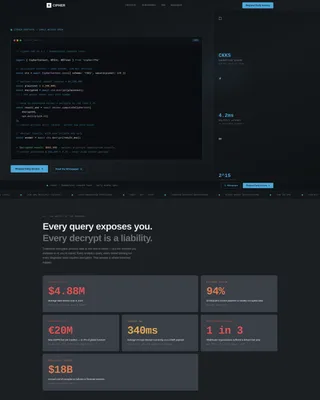 Vault Encryption Landing Page Template