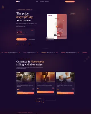 Auction Platforms & Types Pricing Website Template