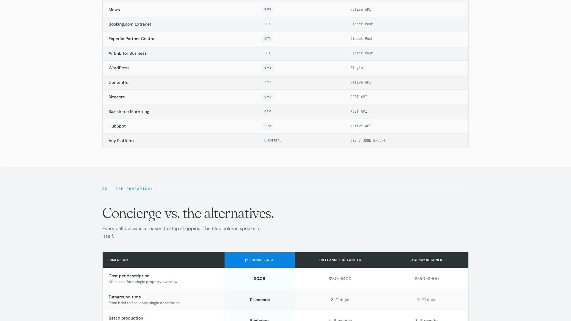 Hospitality Service Landing Page Template
