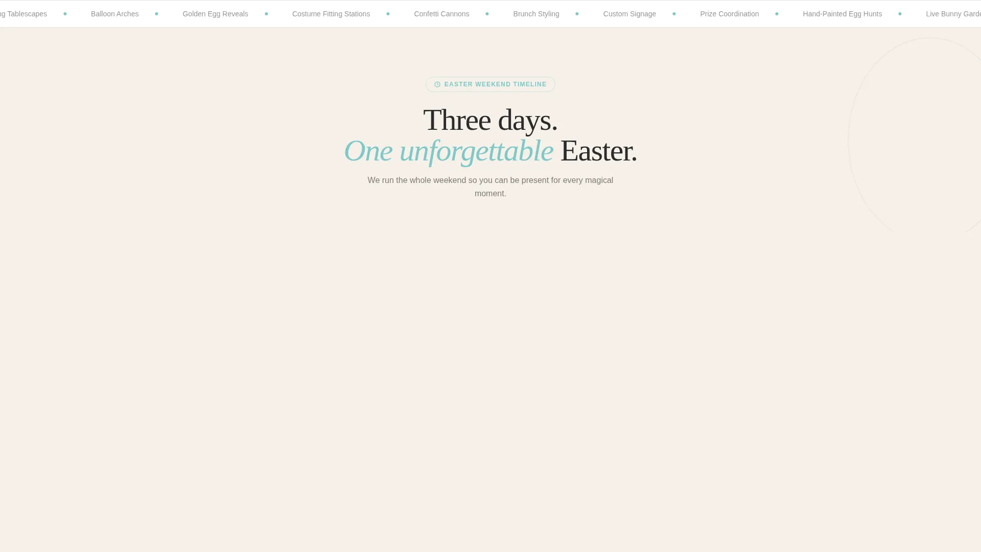 Easter Business Pricing Website Template
