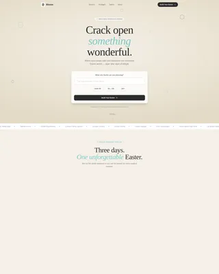 Easter Business Pricing Website Template