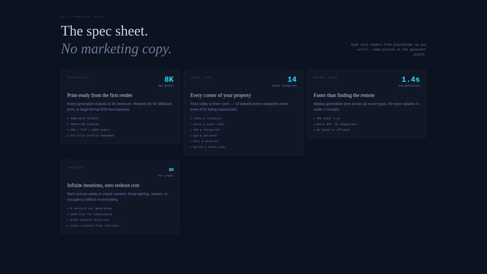 Hospitality AI Image Generator Landing Page Template