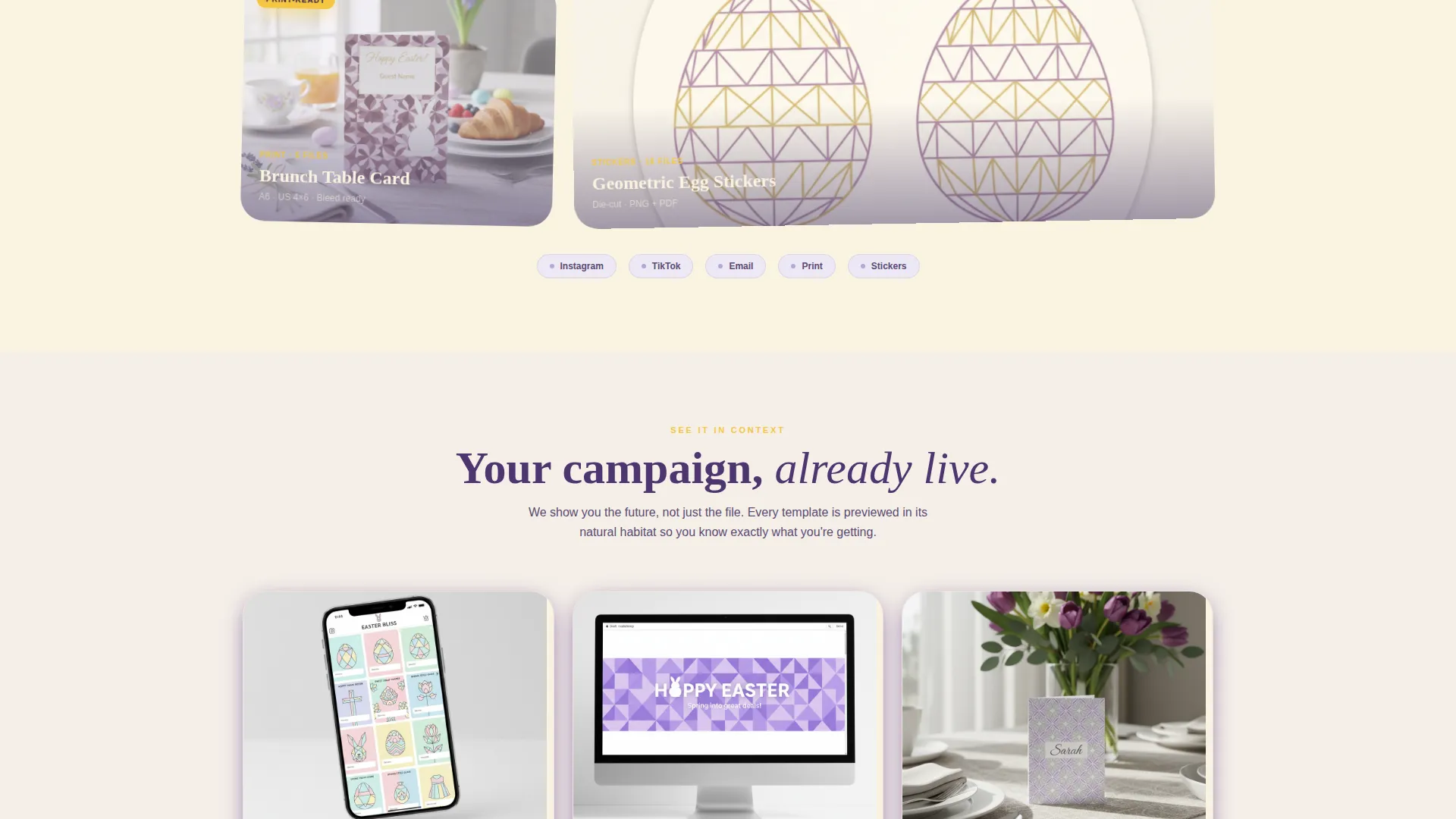 Easter Business Reviews Website Template