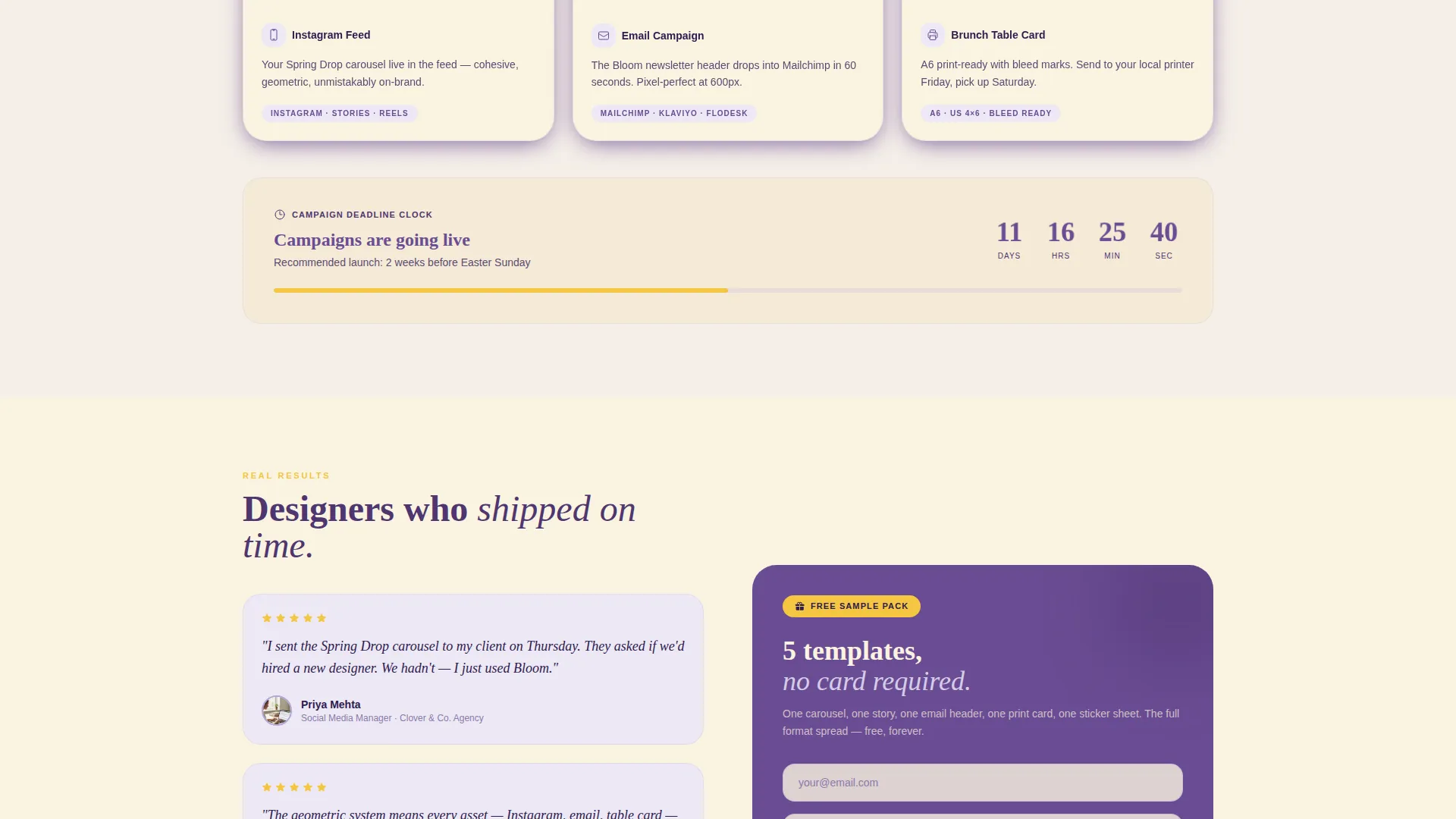 Easter Business Reviews Website Template