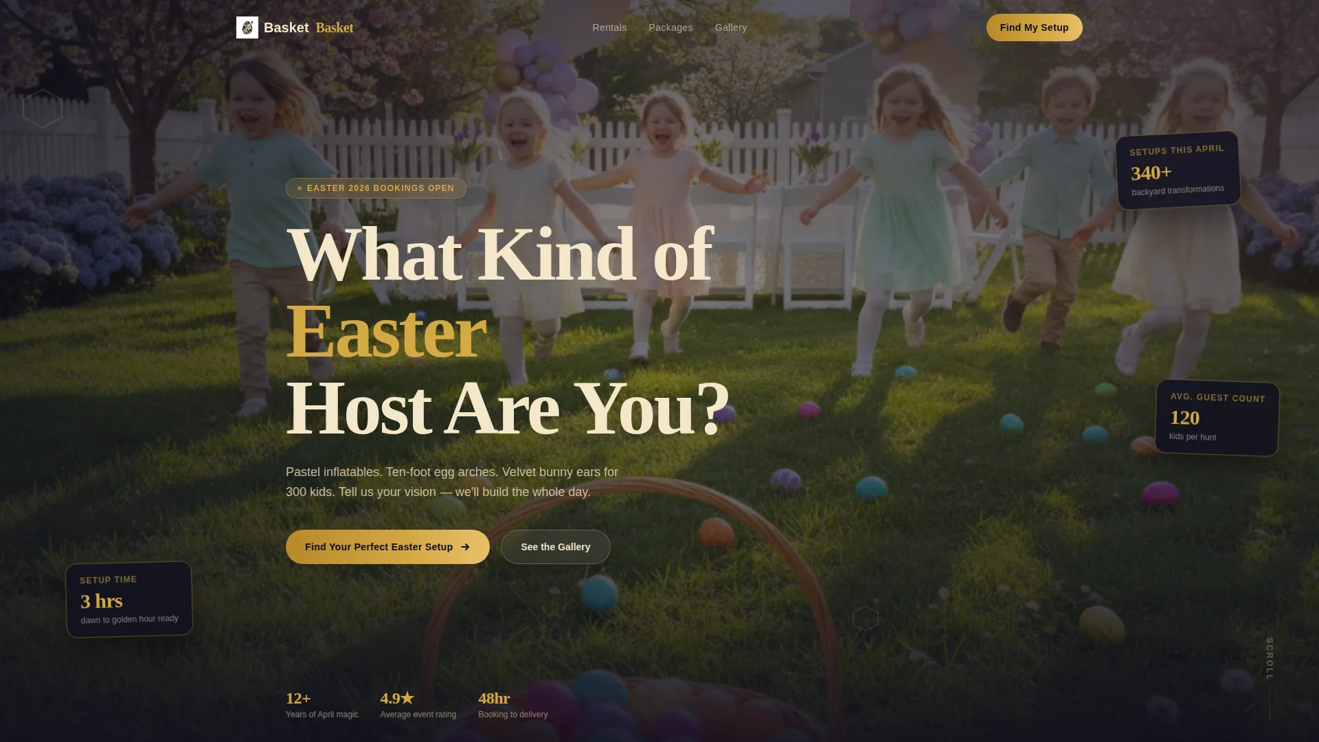 Easter Business Specialist Booking Website Template