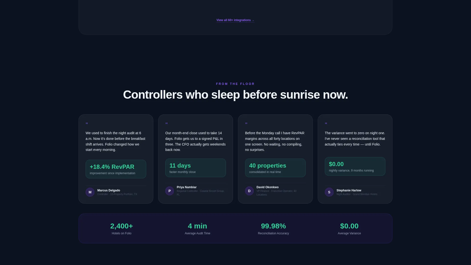 Hospitality Accounting Software Landing Page Template