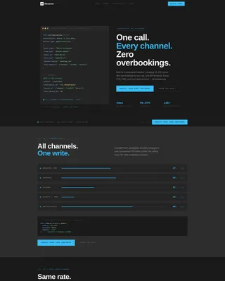 Bold Brutalist Hospitality Booking Landing Page