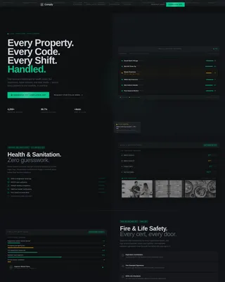 Hospitality Compliance Management Landing Page Template