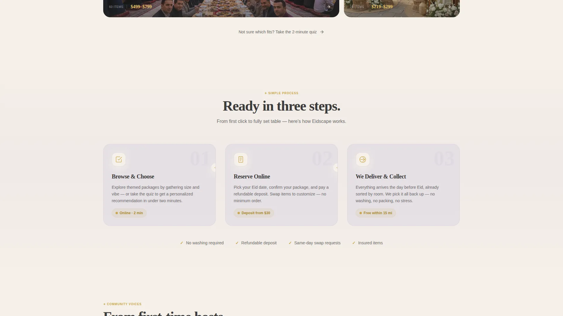 Eid Business Specialist Booking Website Template