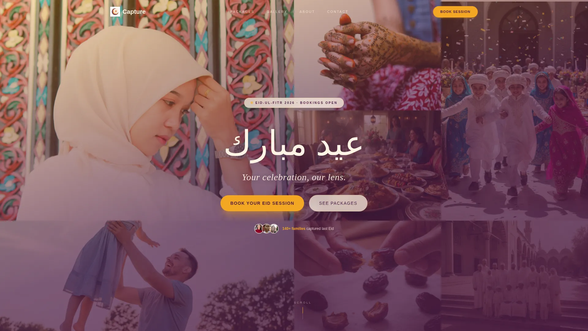 Eid Business Booking Website Template